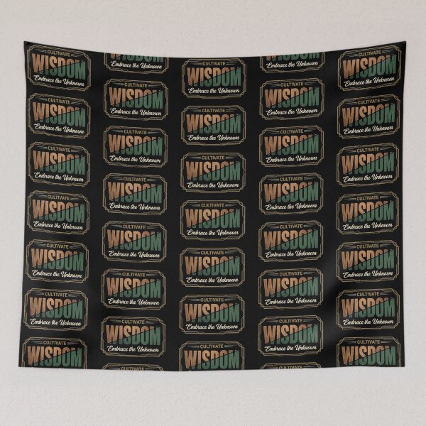 Item preview, Cultivate Wisdom – Embrace the Unknown Emblem Design designed and sold by Dogandesighn.
