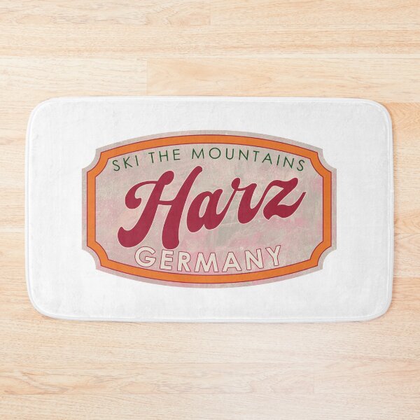 Item preview, Harz, Germany, Ski, textured skiing badge designed and sold by Wanderful-roads.