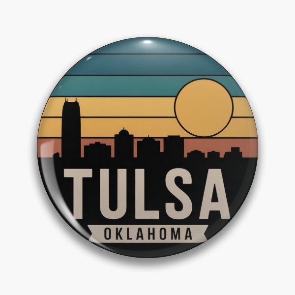 Item preview, Tulsa Oklahoma: Sunset Skyline Banner designed and sold by CircinusStore.