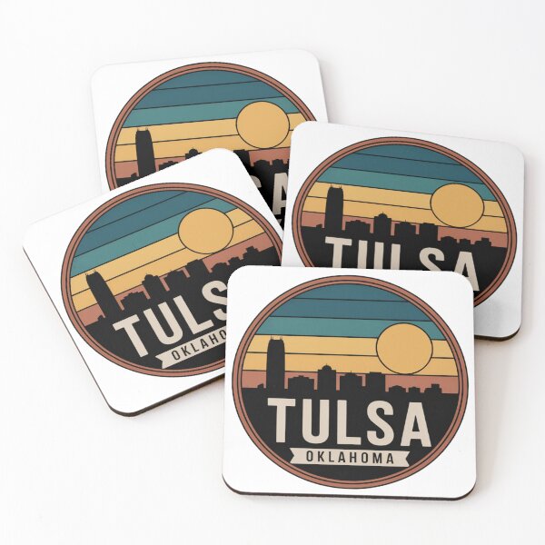 Item preview, Tulsa Oklahoma: Sunset Skyline Banner designed and sold by CircinusStore.