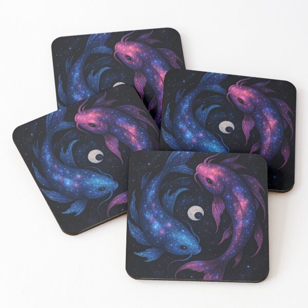 Item preview, Galaxy Koi Fish-Cosmic Yin Yang Space Art designed and sold by ASAPNATTY.