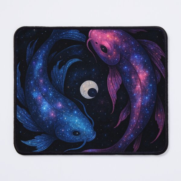 Item preview, Galaxy Koi Fish-Cosmic Yin Yang Space Art designed and sold by ASAPNATTY.