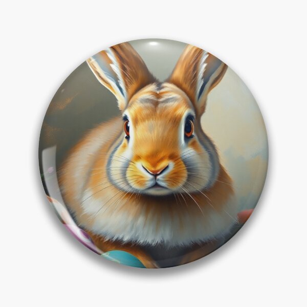 Item preview, Easter Bunny with eggs. designed and sold by oldMastersofart.