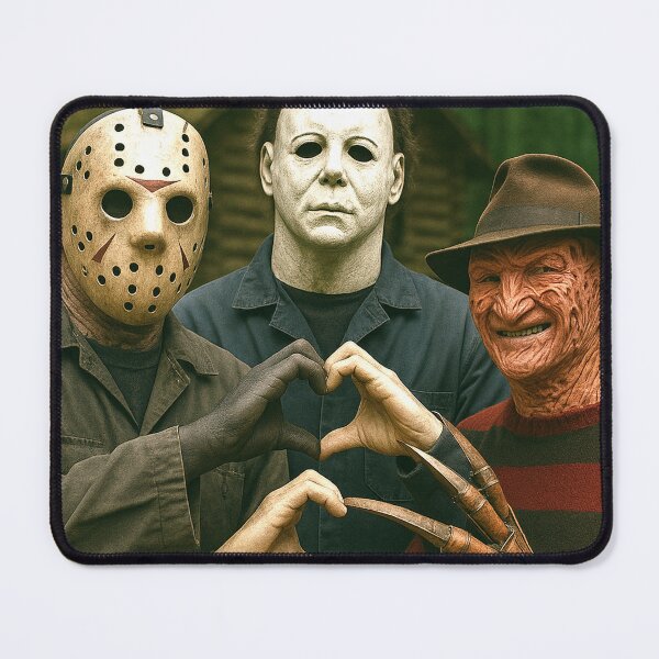 Item preview, Jason Voorhees Micheal Myers Freddy Heart Hands in Forest designed and sold by keytee.