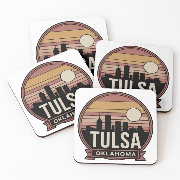 Item preview, Tulsa Oklahoma: Sunset Skyline Banner designed and sold by CircinusStore.