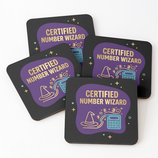 Item preview, Certified number wizard | Accountant designed and sold by SocialStaticz.