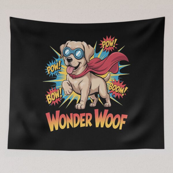 Item preview, superhero dog - funny dog - cute dog - dog lover - dog art - comic dog - heroic dog - super pup - cartoon dog - funny superhero - dog t shirt - dog gift - kids dog design - puppy hero designed and sold by JansenGS.