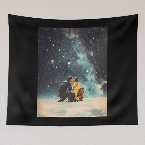 Item preview, Cosmic Romance Surreal Alien Planet Poster designed and sold by mcsaazhxo57.