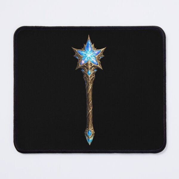 Item preview, Enchanted Blue Crystal Star Staff designed and sold by RobertLeibowitz.