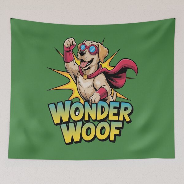 Item preview, superhero dog - playful dog - comic book dog - pet lover gift - cute puppy - animal superhero - dog sticker - dog hoodie - adorable dog - funny puppy - superhero pup designed and sold by JansenGS.