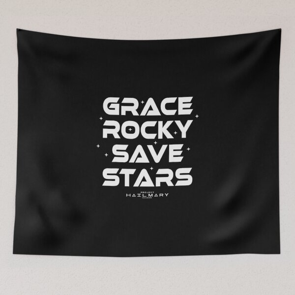 Item preview, Project Hail Mary Grace Rocky Save Stars Poster designed and sold by koffmannohe.