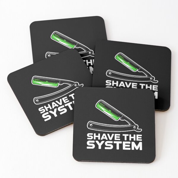 Item preview, Shave the System Punk Aesthetic Minimalist Design designed and sold by SplashTastic.