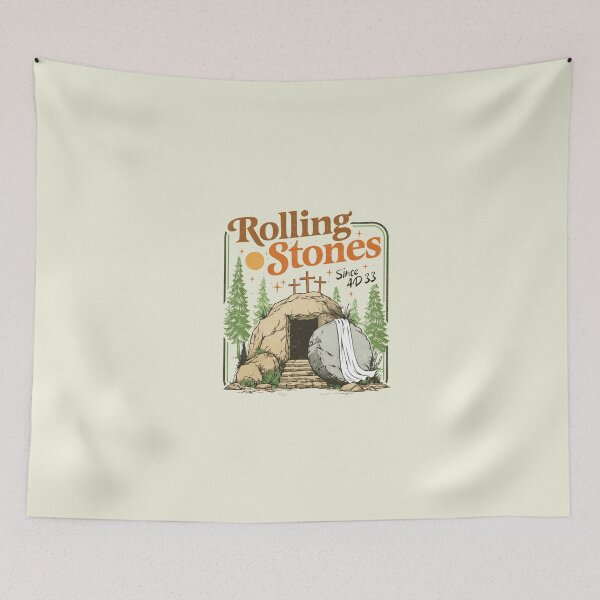 Item preview, Rolling Stones Since AD 33 Easter Jesus Christ, Christian Faith-Based designed and sold by Naviiraart.
