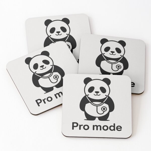 Item preview, Panda Nurse Pro Mode – Funny Minimalist Medical T-Shirt Design designed and sold by Mitaudesign.