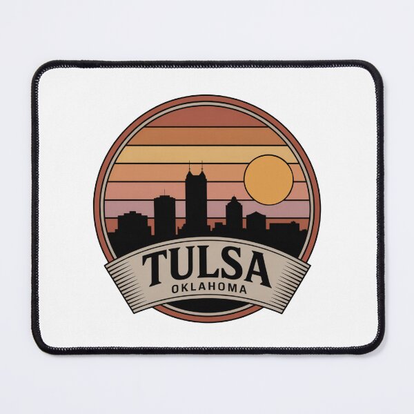 Item preview, Tulsa Oklahoma: Warm Sunset Skyline designed and sold by CircinusStore.