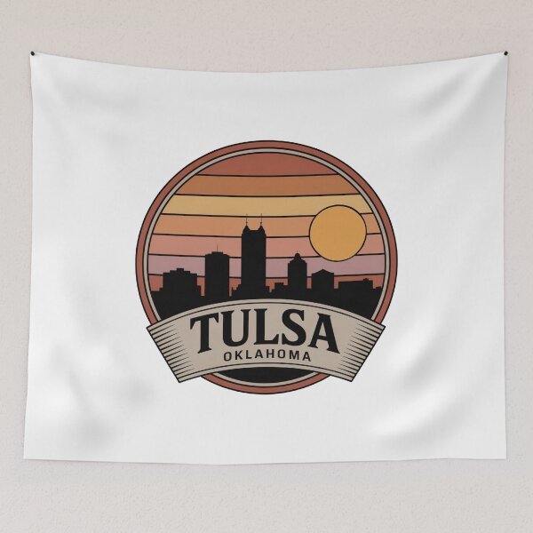 Item preview, Tulsa Oklahoma: Warm Sunset Skyline designed and sold by CircinusStore.
