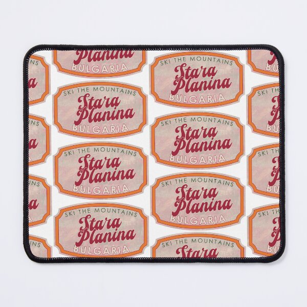 Item preview, Stara Planina, Bulgaria, Ski, textured skiing badge designed and sold by Wanderful-roads.