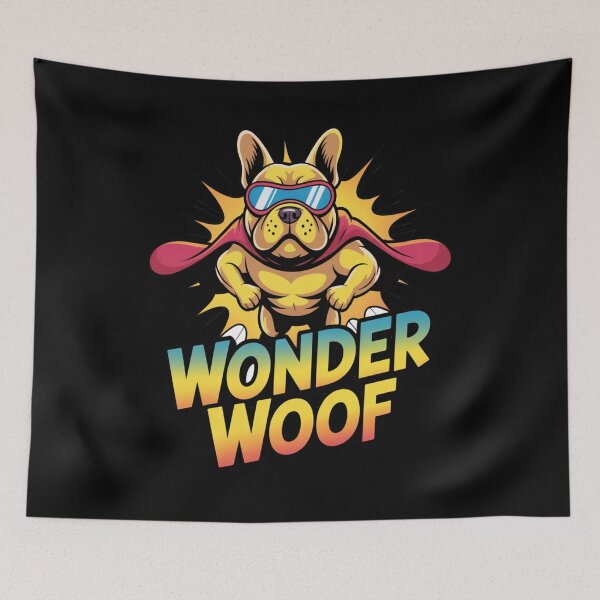 Item preview, superhero dog - playful dog - comic book dog - pet lover gift - cute puppy - animal superhero - dog sticker - dog hoodie - adorable dog - funny puppy - superhero pup designed and sold by JansenGS.
