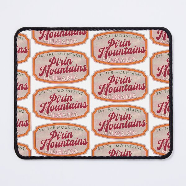 Item preview, Pirin Mountains, Bulgaria, Ski, textured skiing badge designed and sold by Wanderful-roads.