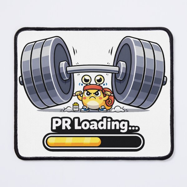 Item preview, Snail Gym Fitness Sticker –PR Loading... designed and sold by les3cerises.