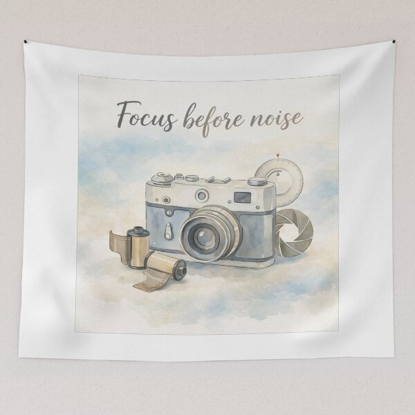 Item preview, Minimal Camera Art | Focus Before Noise designed and sold by Polariszero.