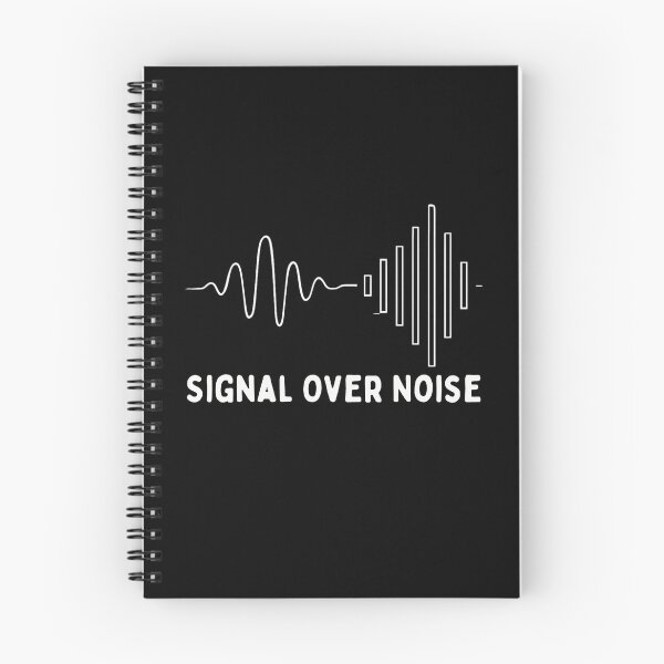 Item preview, Signal Over Noise - Minimalist AV Tech Waveform designed and sold by GoaTeeGram.
