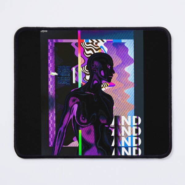 Item preview, Glitched Cyberpunk Robot Vaporwave Art designed and sold by mcsaazhxo57.