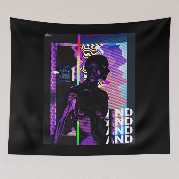 Item preview, Glitched Cyberpunk Robot Vaporwave Art designed and sold by mcsaazhxo57.