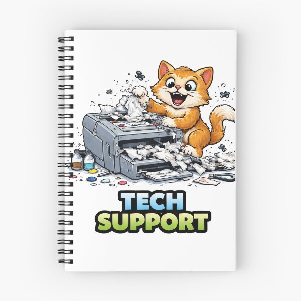 Item preview, Tech Support Funny Cat Destroying Printer Meme designed and sold by the-dovlat.
