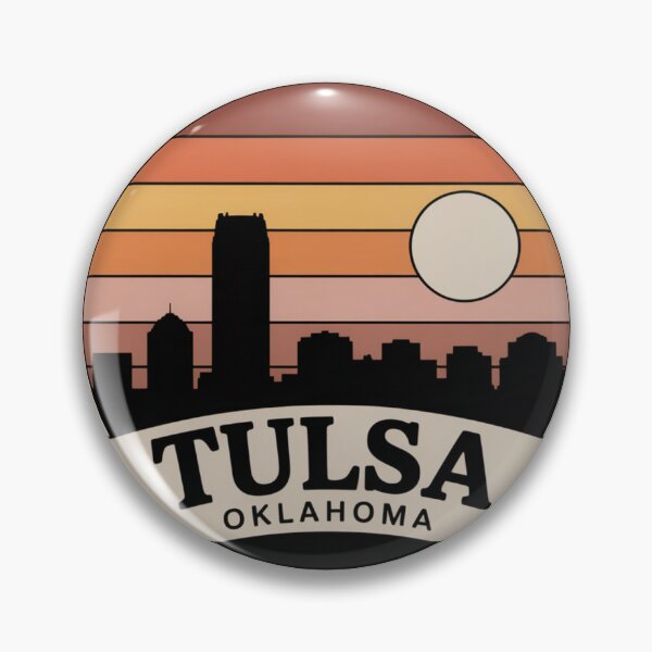 Item preview, Tulsa Oklahoma: Warm Sunset Skyline Wide designed and sold by CircinusStore.