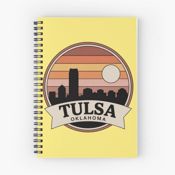 Item preview, Tulsa Oklahoma: Warm Sunset Skyline Wide designed and sold by CircinusStore.