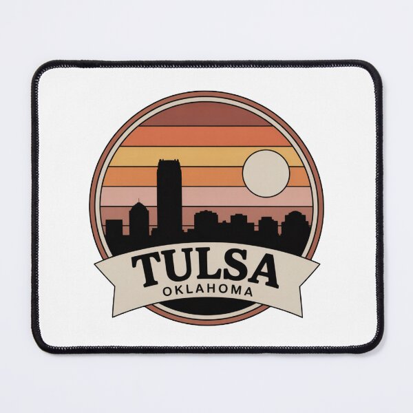 Item preview, Tulsa Oklahoma: Warm Sunset Skyline Wide designed and sold by CircinusStore.