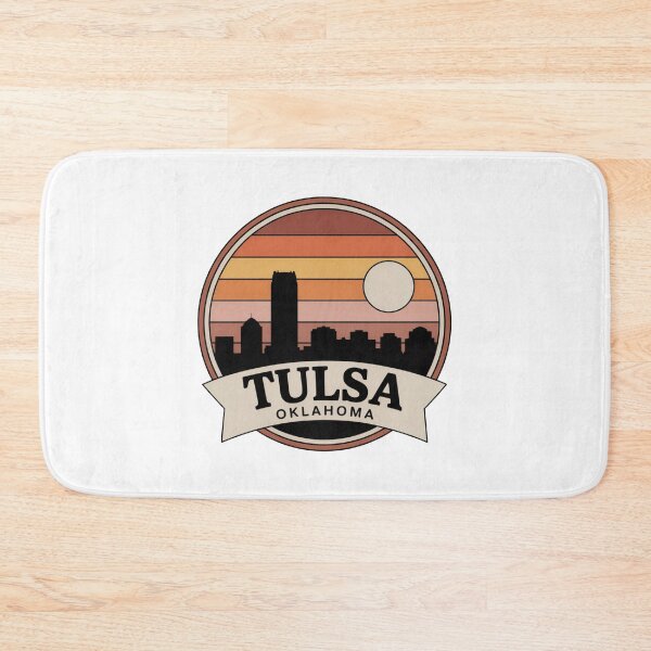 Item preview, Tulsa Oklahoma: Warm Sunset Skyline Wide designed and sold by CircinusStore.