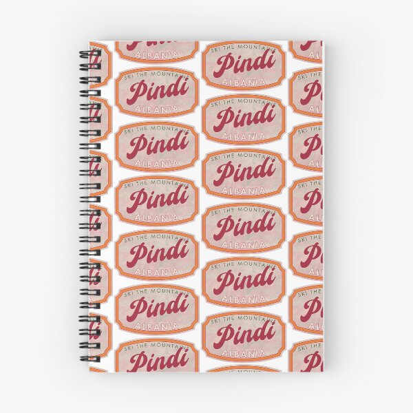 Item preview, Pindi, Albania, Ski, textured skiing badge designed and sold by Wanderful-roads.