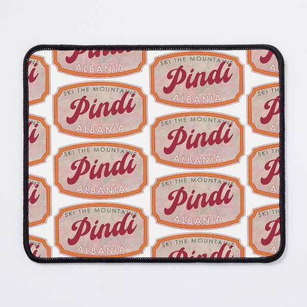 Item preview, Pindi, Albania, Ski, textured skiing badge designed and sold by Wanderful-roads.