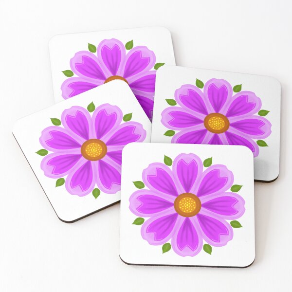 Item preview, Pink blooming flower with falling petals, soft gradient style, clean isolated background. designed and sold by KotchySmile.