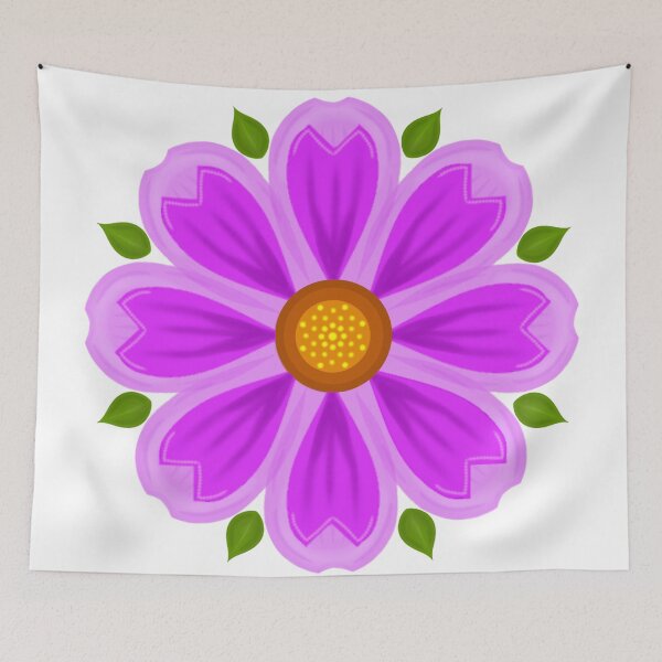 Item preview, Pink blooming flower with falling petals, soft gradient style, clean isolated background. designed and sold by KotchySmile.