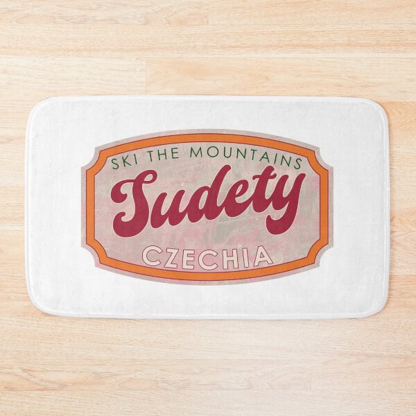 Item preview, Sudety, Czechia, Ski, textured skiing badge designed and sold by Wanderful-roads.