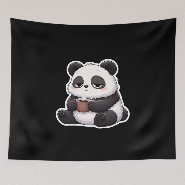 Item preview, Not Today Panda – Cute Lazy Coffee Mood designed and sold by LazyMoodStudio.