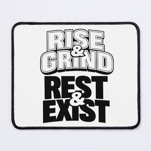 Item preview, Anti Hustle Tee | Rest and Exist – Sarcastic Mental Health Gift – Bold Typographic Print. designed and sold by avinigav.