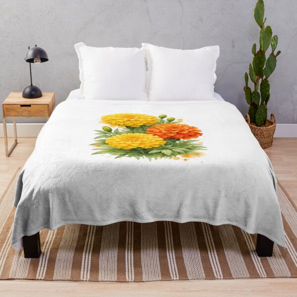 Item preview, African Marigold (Tagetes erecta) designed and sold by HOMETOWN86.