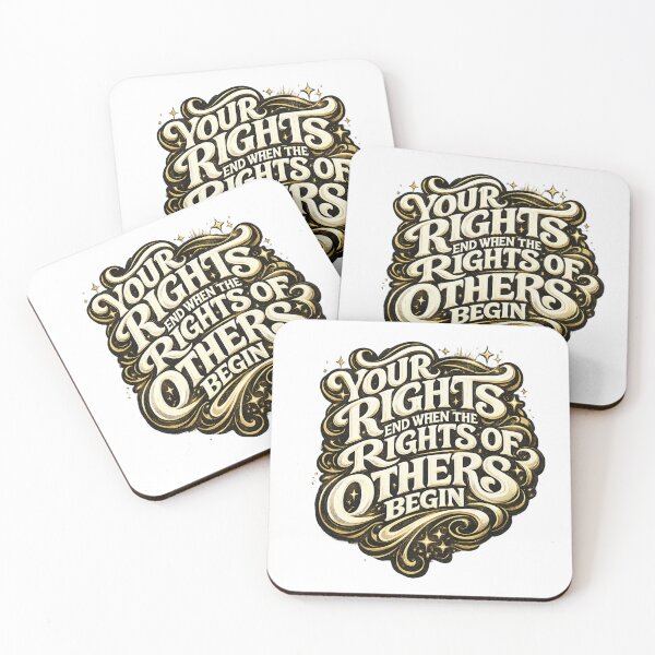 Item preview, Your Rights End When the Rights of Others Begin – Bold Typography Quote designed and sold by jerskie_12tribes.
