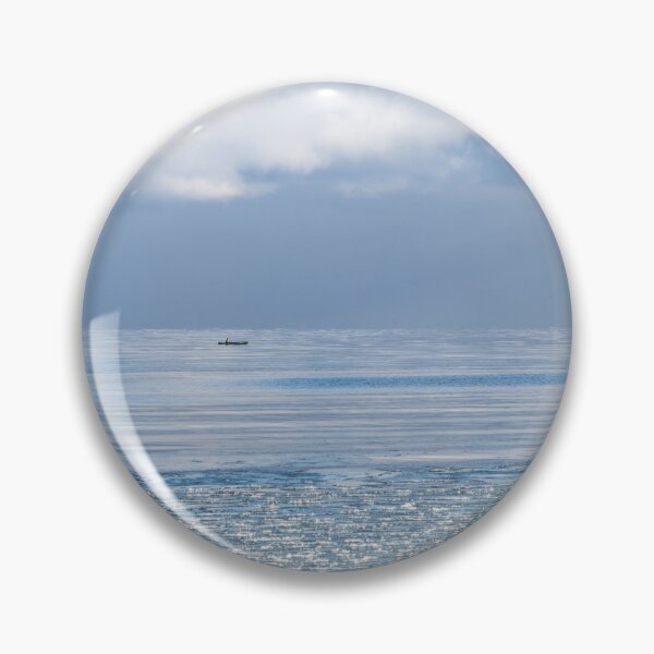 Item preview, Winter Kayaking on Calm Frozen Lake designed and sold by Georgia Mizuleva.