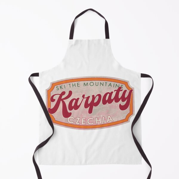 Item preview, Karpaty, Czechia, Ski, textured skiing badge designed and sold by Wanderful-roads.