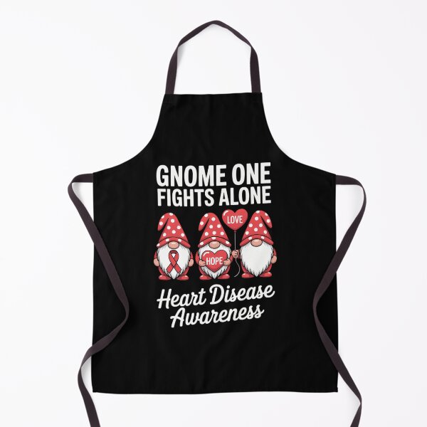 Item preview, Gnome Fights Heart Disease Awareness Month Red Ribbon designed and sold by HellD3vil-Art.