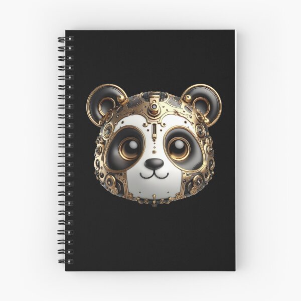 Item preview, Mechanical Panda Steampunk Futuristic Kawaii designed and sold by FlavaVerda.
