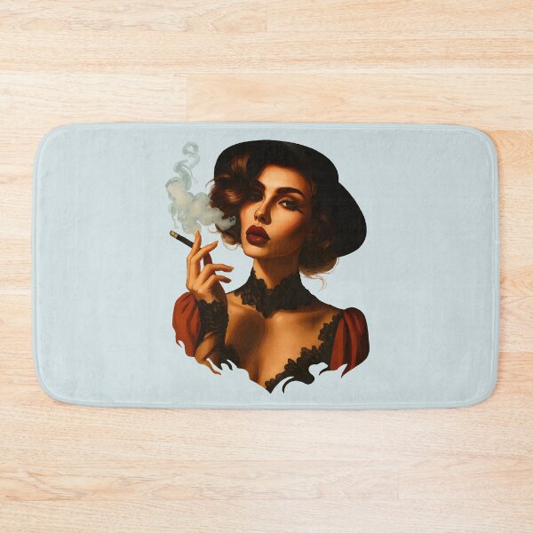 Item preview, La Dolce Vita Muse – Elegant 60s Italian Woman with Cigarette designed and sold by EmeraldeaArt.