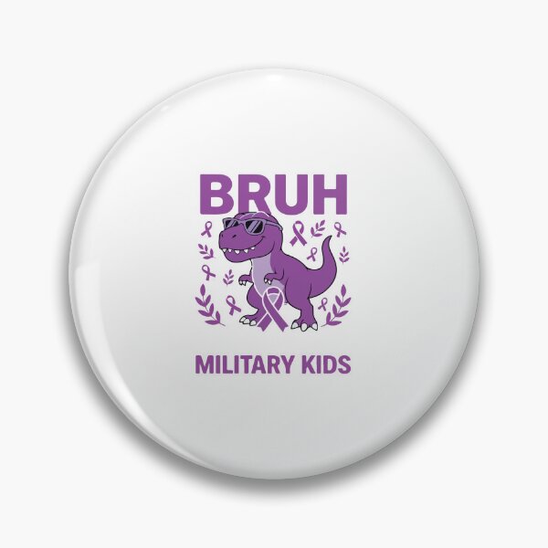 Item preview, Purple Up for Military Kids – Dinosaur Design, Military Child Month April, Proud Army Kid Support designed and sold by kiralynstration.