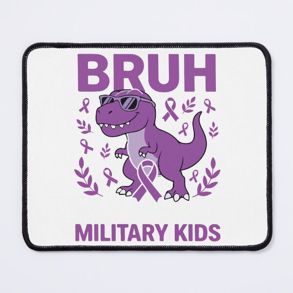 Item preview, Purple Up for Military Kids – Dinosaur Design, Military Child Month April, Proud Army Kid Support designed and sold by kiralynstration.