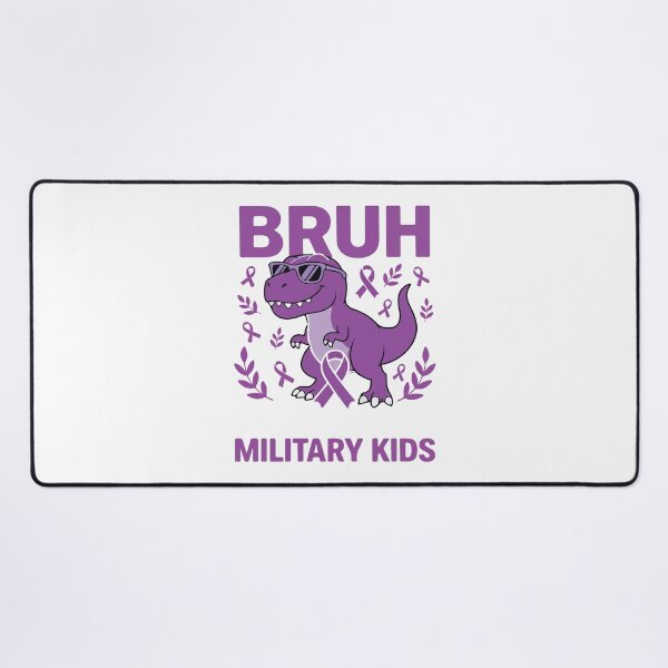 Item preview, Purple Up for Military Kids – Dinosaur Design, Military Child Month April, Proud Army Kid Support designed and sold by kiralynstration.